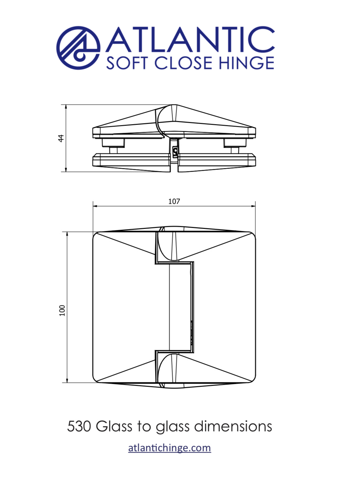 Atlantic soft close hinge